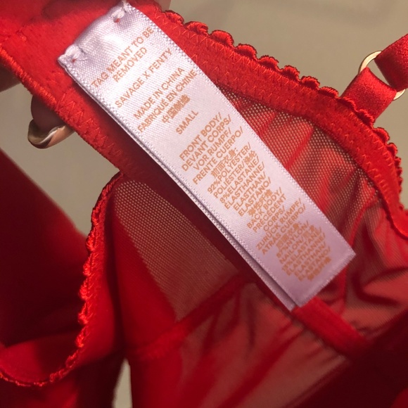 Sexy Silk Lingerie Bodysuit by Savage X Fenty - Picture 4 of 4